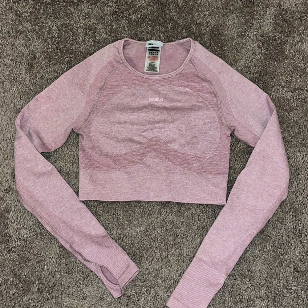 Gymshark Flex Sports Long Sleeve Crop Top // SIZE S